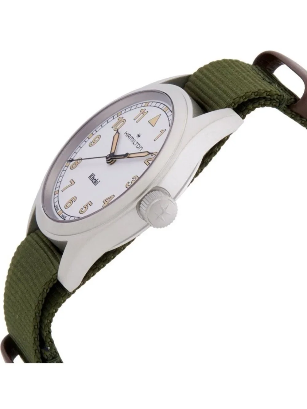 NWT Hamilton Khaki Field Quartz White Dial Watch